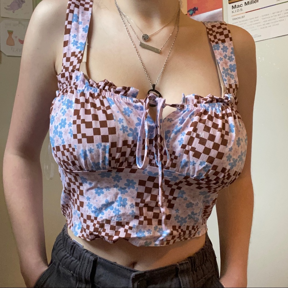 Pacsun “LA HEARTS” Mixed Pattern Tank Top NWT